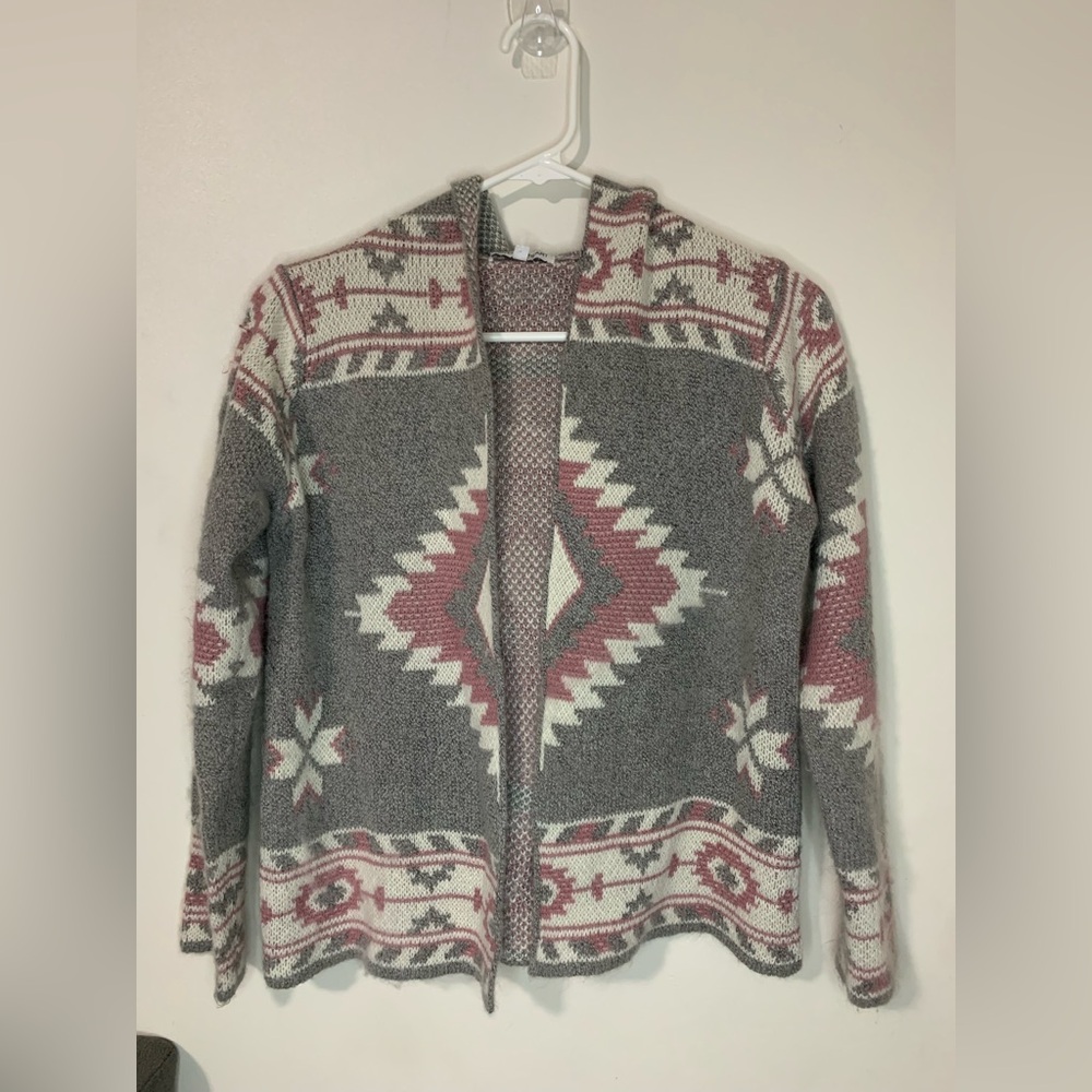Woven Heart Girls Cardigan Size 14